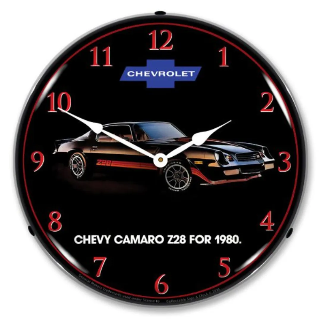 1980 Camaro Z28 Lighted Wall Clock