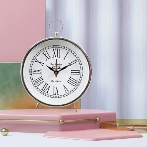 8 InchesTable Clock Nautical Vintage for Home Livingroom Desk Clock for Study Table