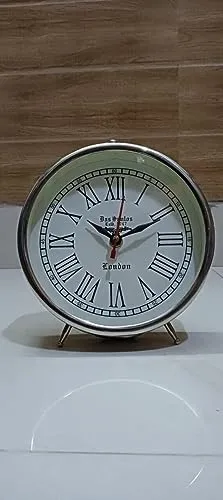 8 InchesTable Clock Nautical Vintage for Home Livingroom Desk Clock for Study Table