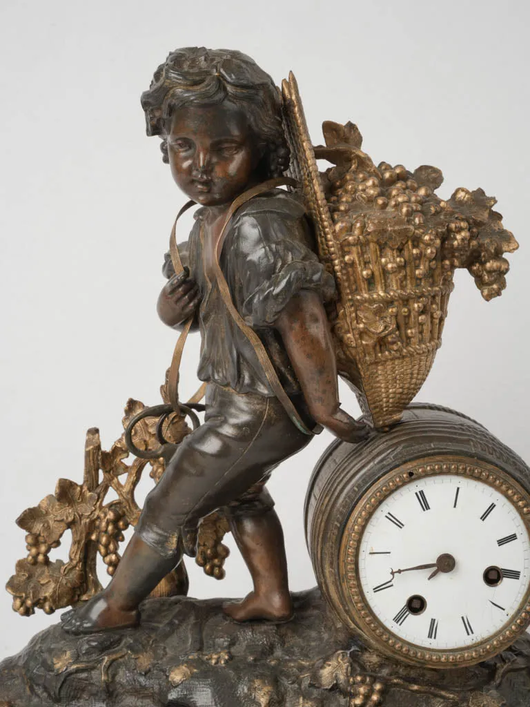 Antique French Rococo Style Mantle Clock