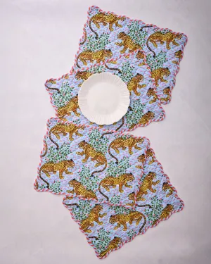 Bagheera - Placemats Set Of 4 - Pale Blue