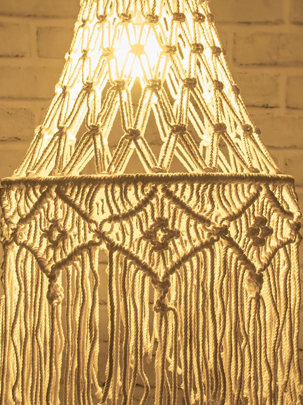 Bella Macrame Lamp Shade