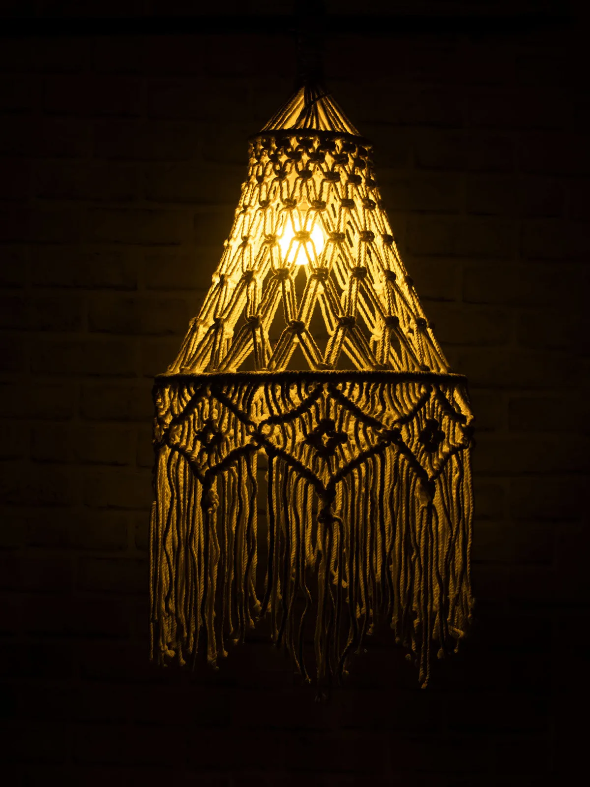 Bella Macrame Lamp Shade