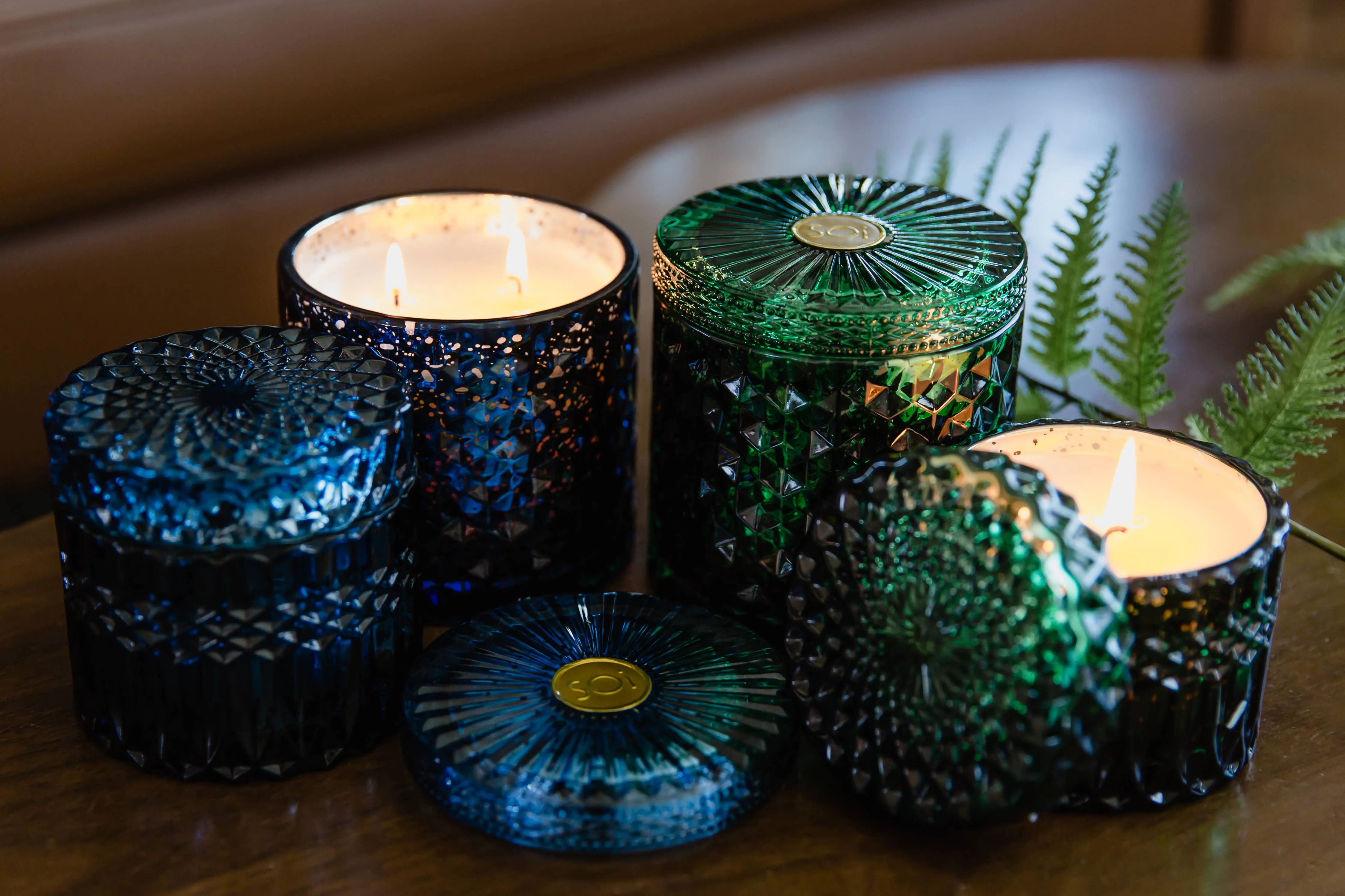 Blue Spruce  Shimmer Candle 15oz Double Wick