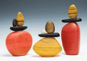 Cairn Rock Totems in Sedona Red & Gold