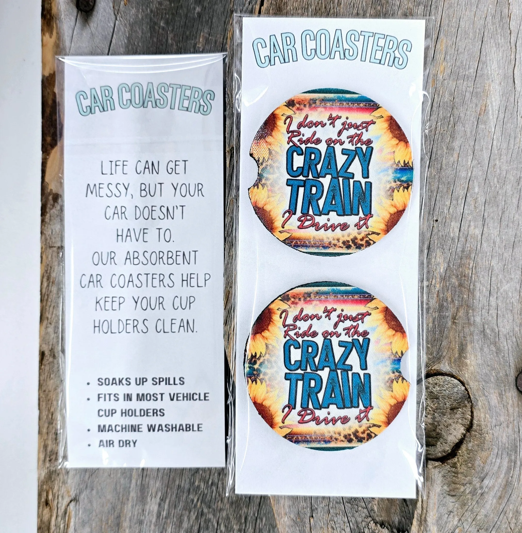 Crazy Train Car Coasters