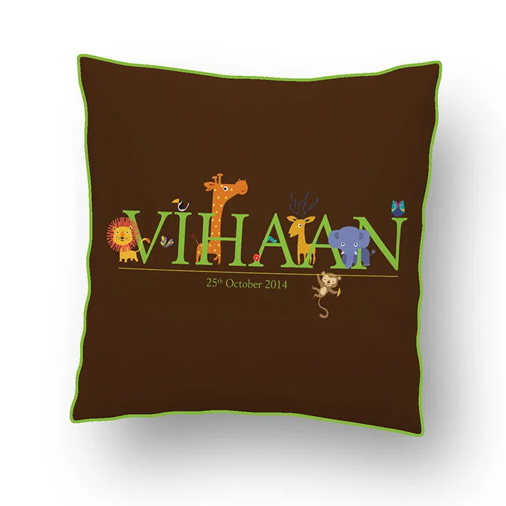 Cushion Cover <br> Animal Letter
