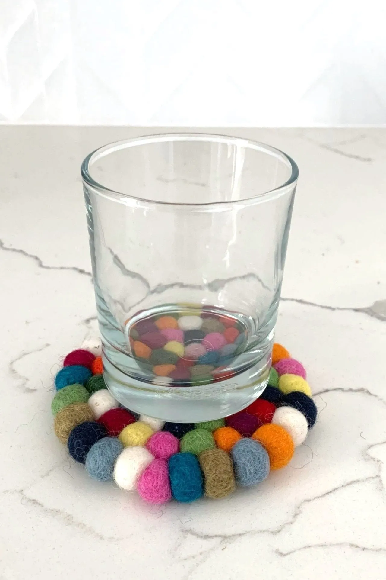 Felt Ball Coasters - Multicolour