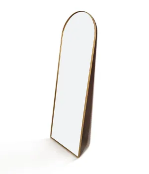 Full Length Arch Gold Mirror - Thin Frame