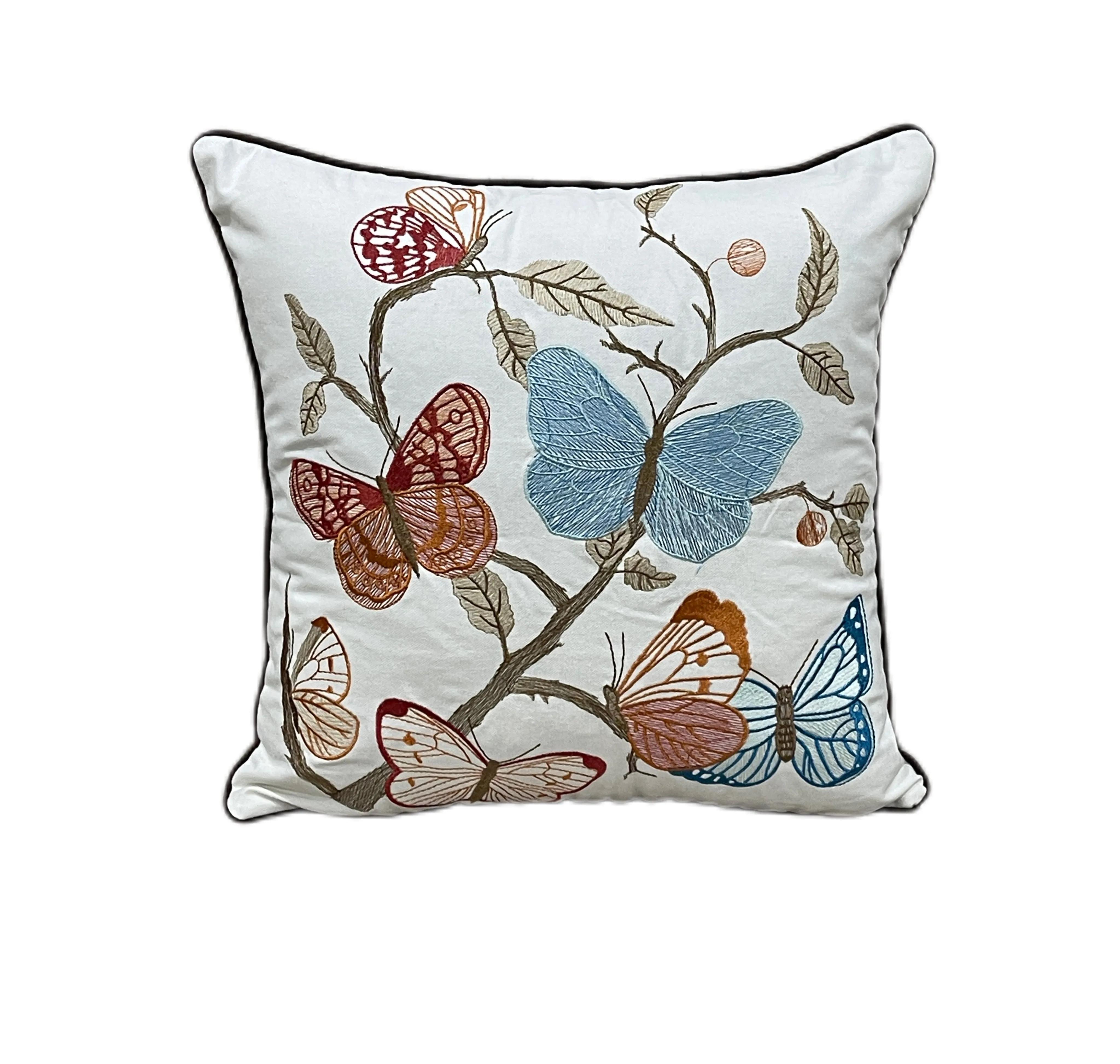Geometrical Floral Boho Cotton Tufted Cushion Cover