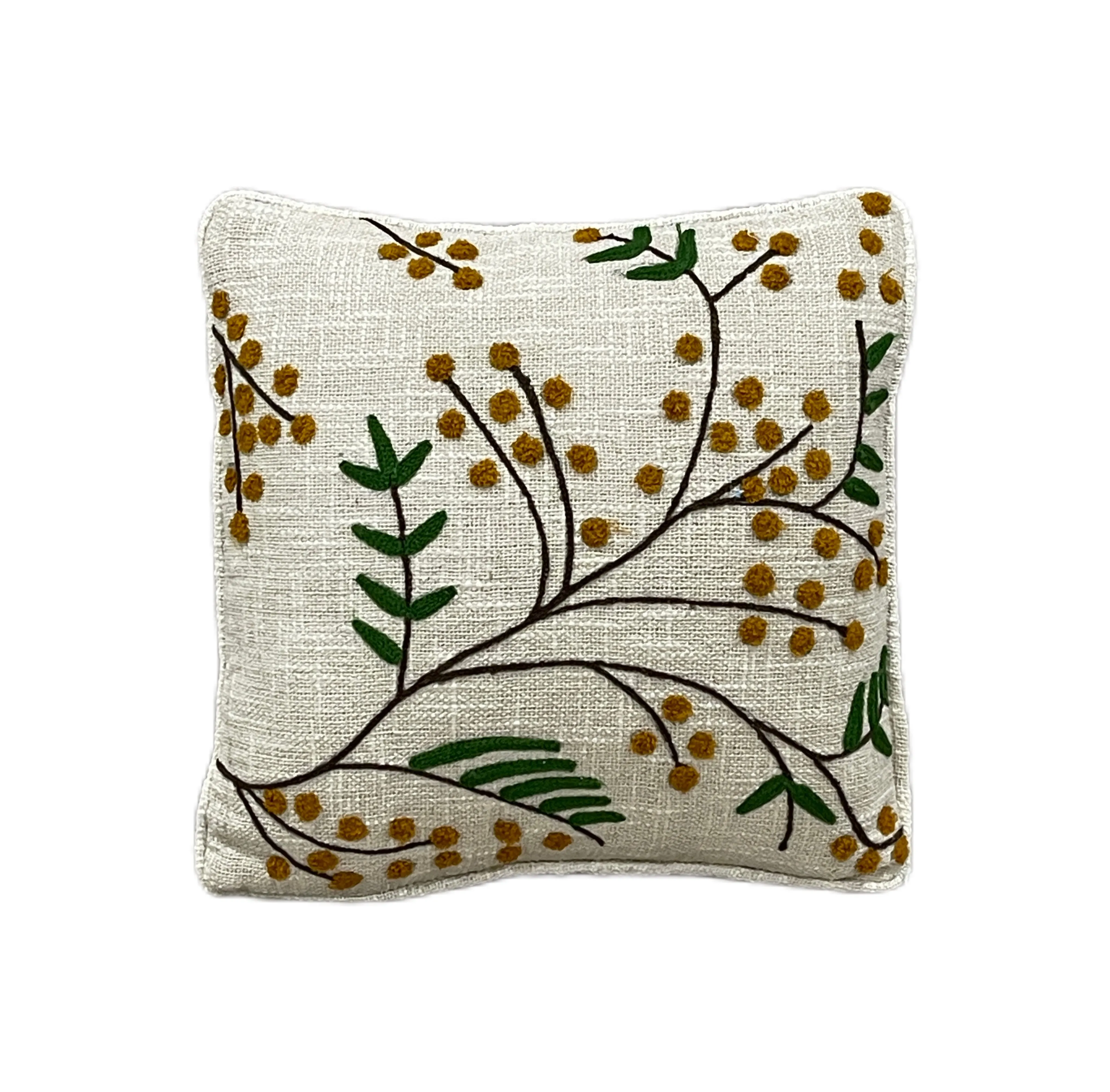 Geometrical Floral Boho Cotton Tufted Cushion Cover