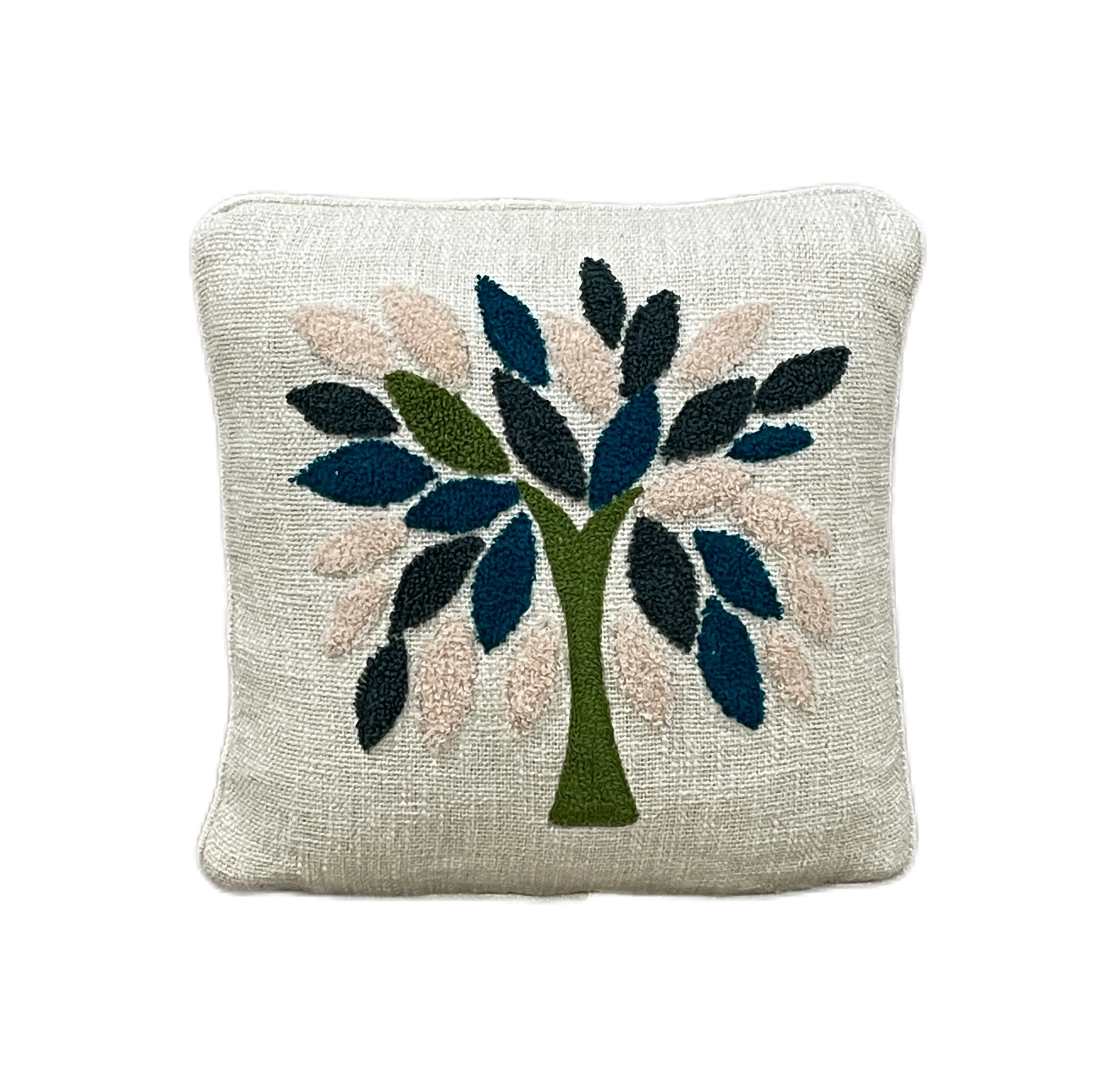 Geometrical Floral Boho Cotton Tufted Cushion Cover