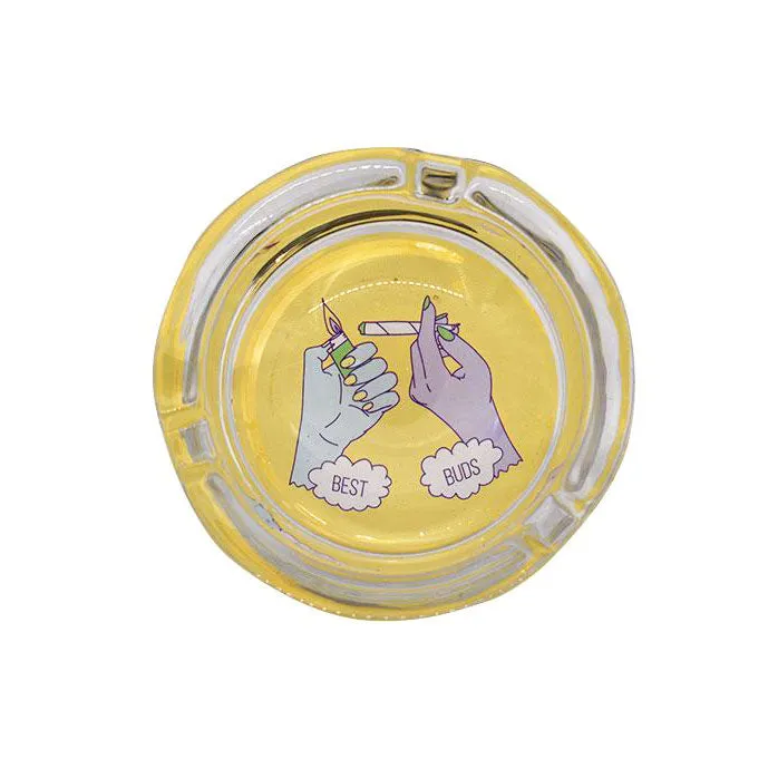 Giddy Glass Ash Trays - Best Buds