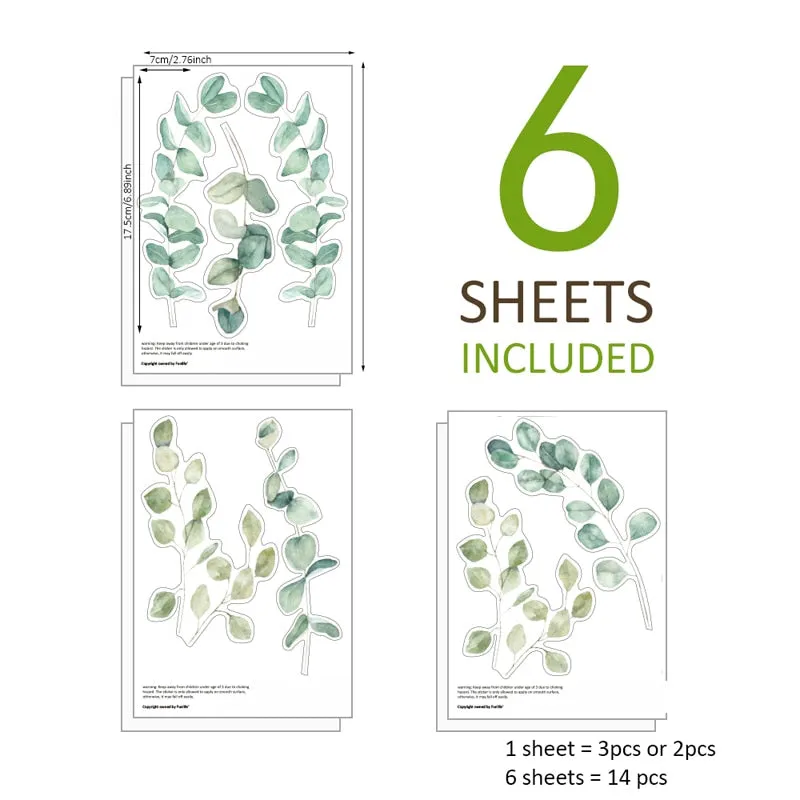 Green Plants Wall Sticker