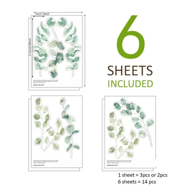 Green Plants Wall Sticker