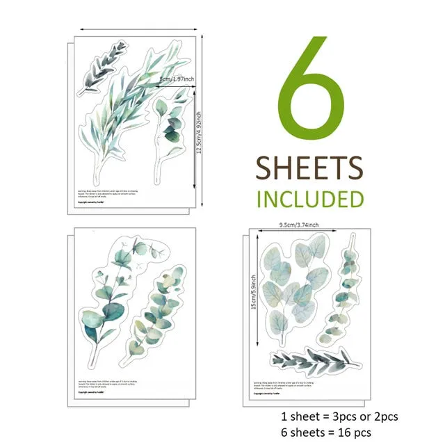 Green Plants Wall Sticker
