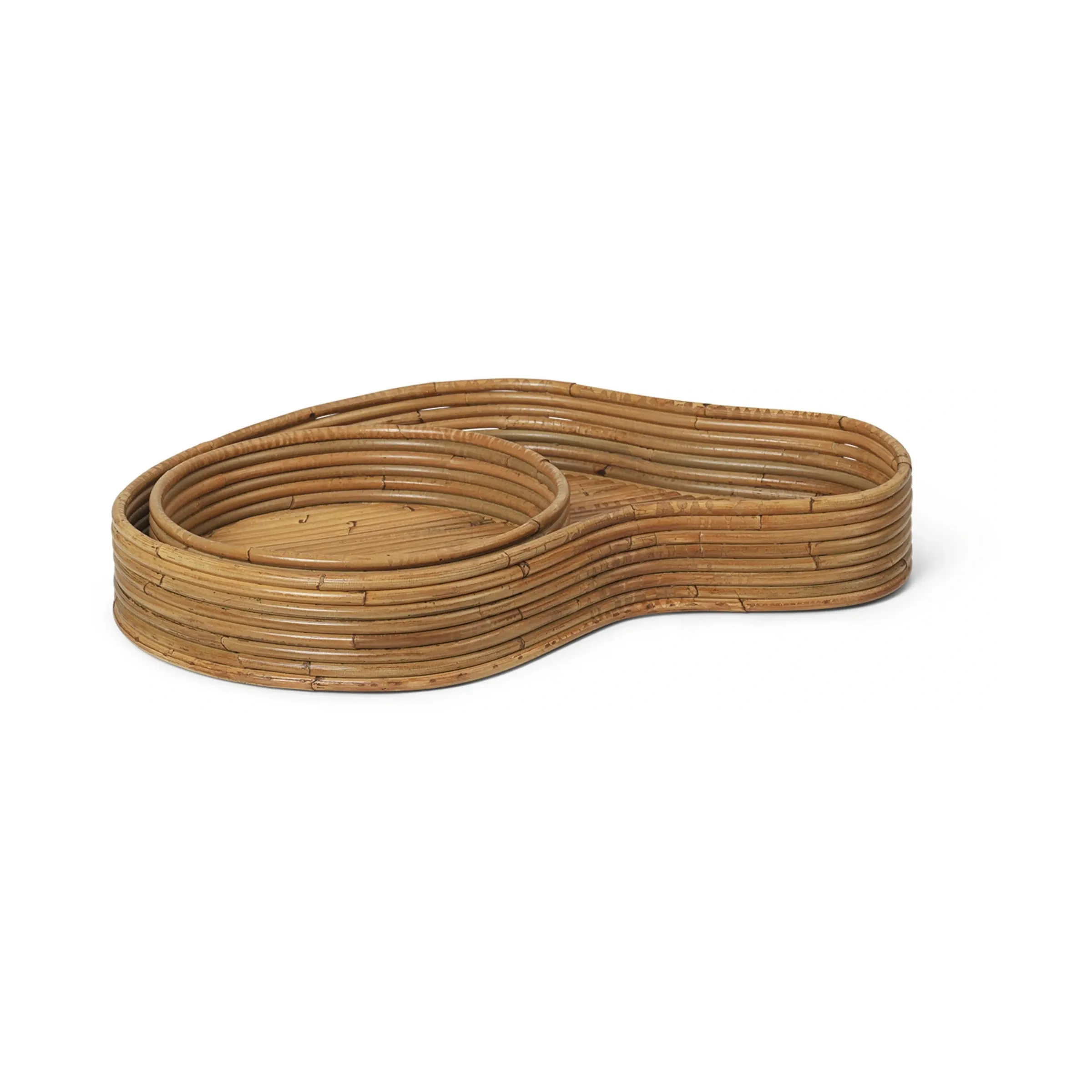 Isola Rattan Trays | Set of 2 | by ferm Living