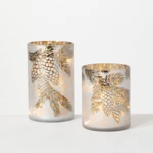 LED Pine Cone Pillar Light - 2 Sizes