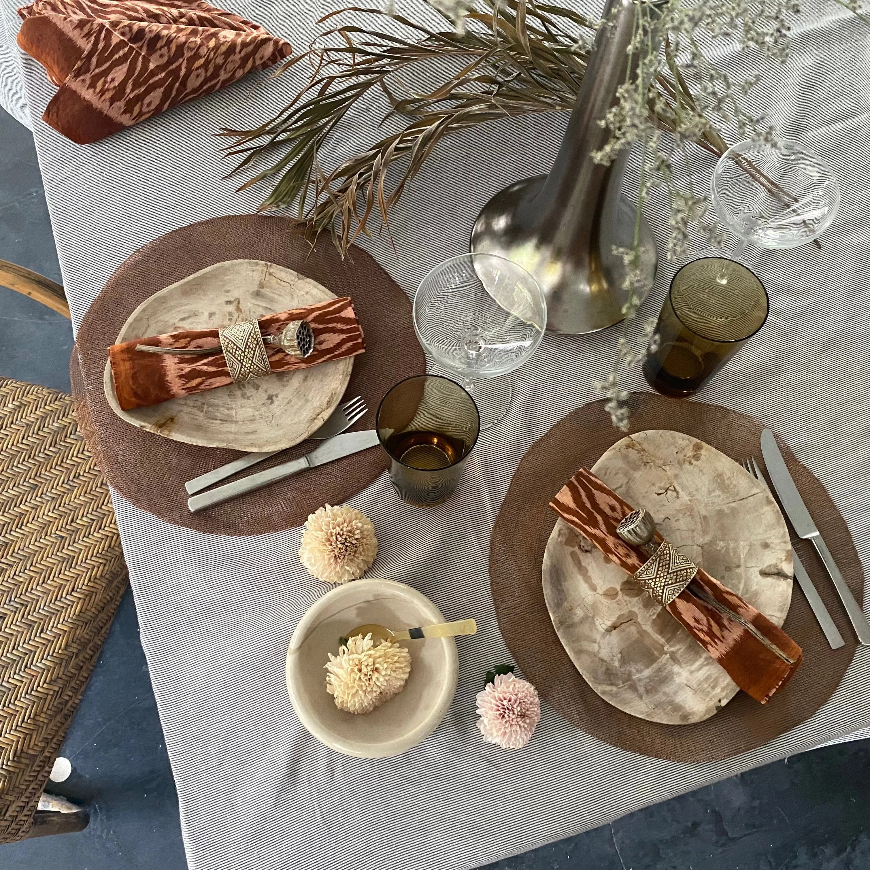 Metal Mesh Placemats - Copper - set of 4