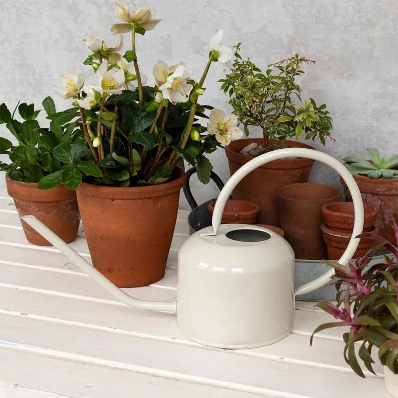 Metal Watering Can (Stone Grey)