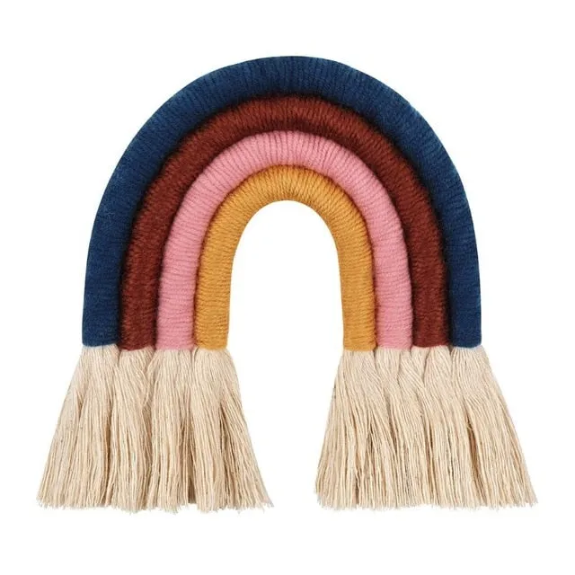 Nordic Hand-woven Rainbow Wall Decor