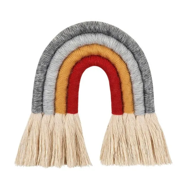 Nordic Hand-woven Rainbow Wall Decor