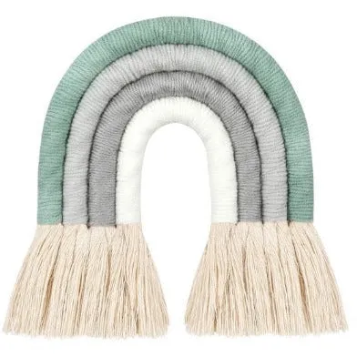 Nordic Hand-woven Rainbow Wall Decor