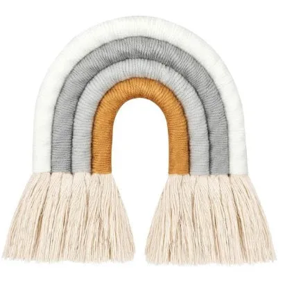 Nordic Hand-woven Rainbow Wall Decor