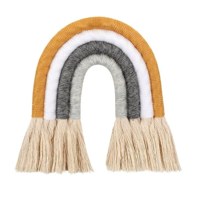 Nordic Hand-woven Rainbow Wall Decor