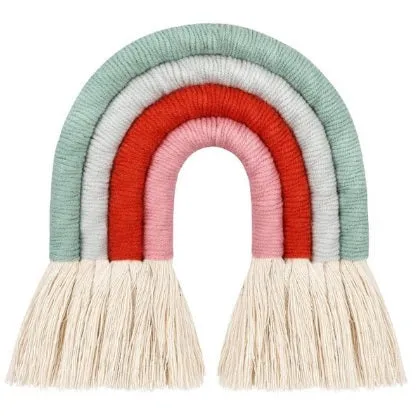 Nordic Hand-woven Rainbow Wall Decor