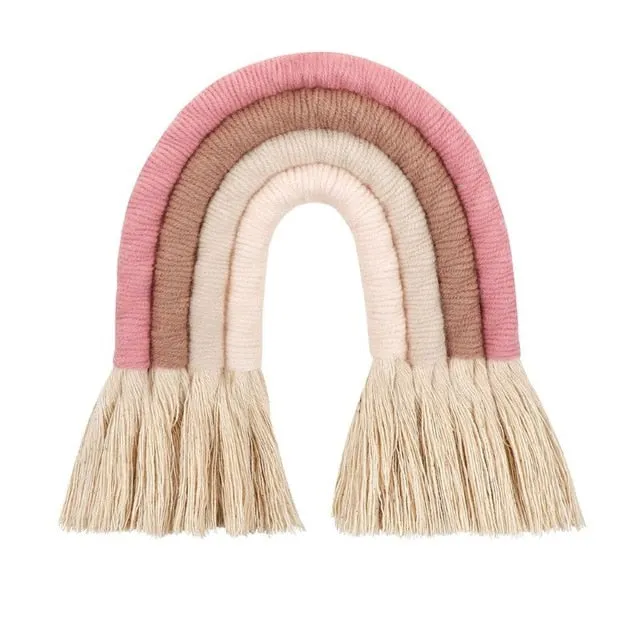 Nordic Hand-woven Rainbow Wall Decor