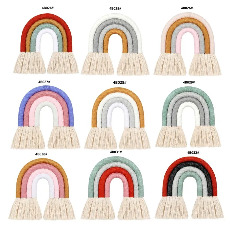 Nordic Hand-woven Rainbow Wall Decor