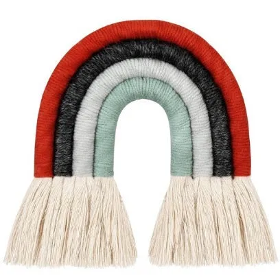Nordic Hand-woven Rainbow Wall Decor