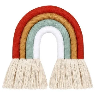 Nordic Hand-woven Rainbow Wall Decor