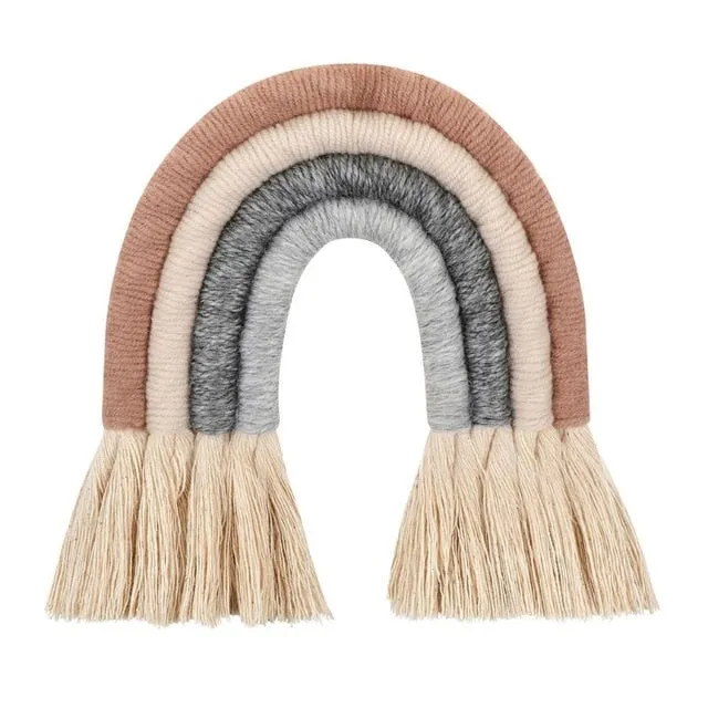 Nordic Hand-woven Rainbow Wall Decor