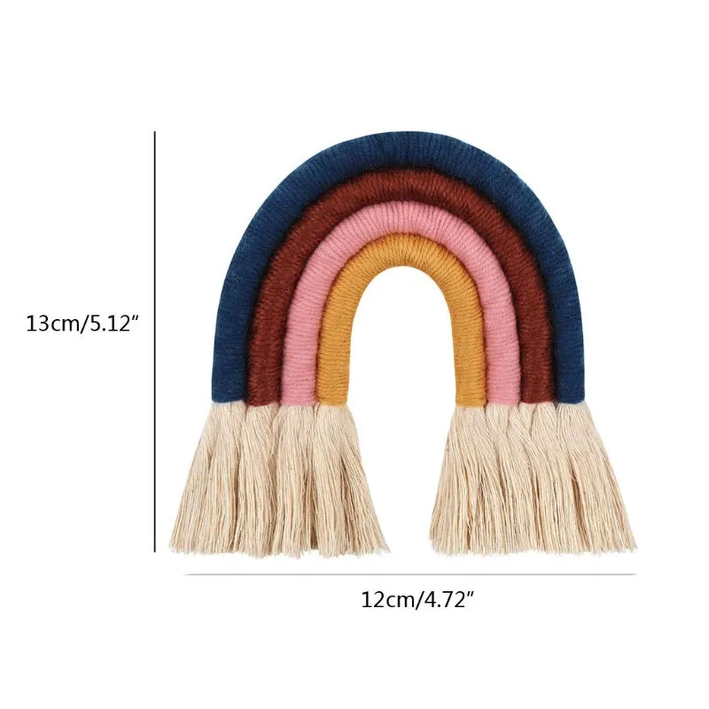 Nordic Hand-woven Rainbow Wall Decor