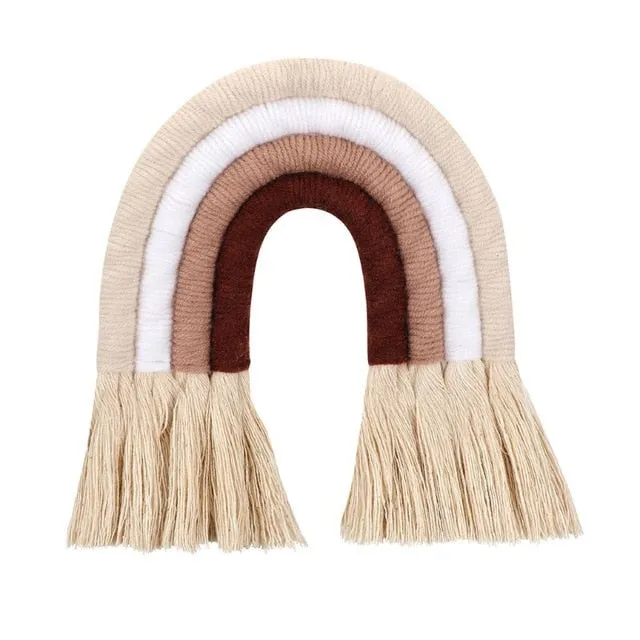 Nordic Hand-woven Rainbow Wall Decor