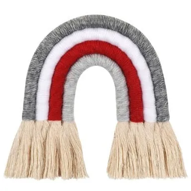 Nordic Hand-woven Rainbow Wall Decor