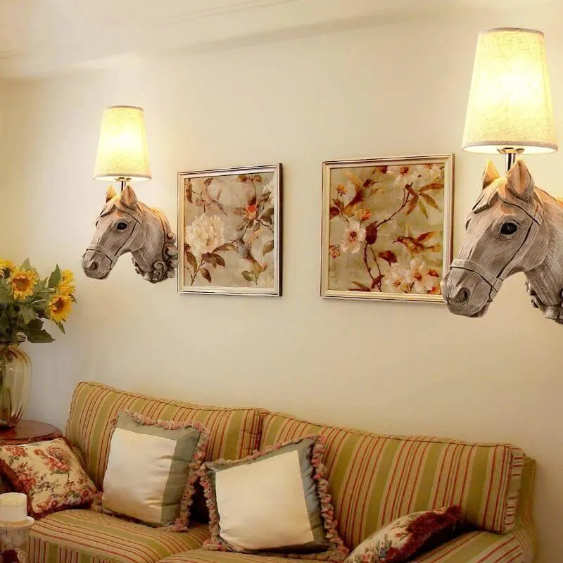 Nordic Horse Wall Lamp