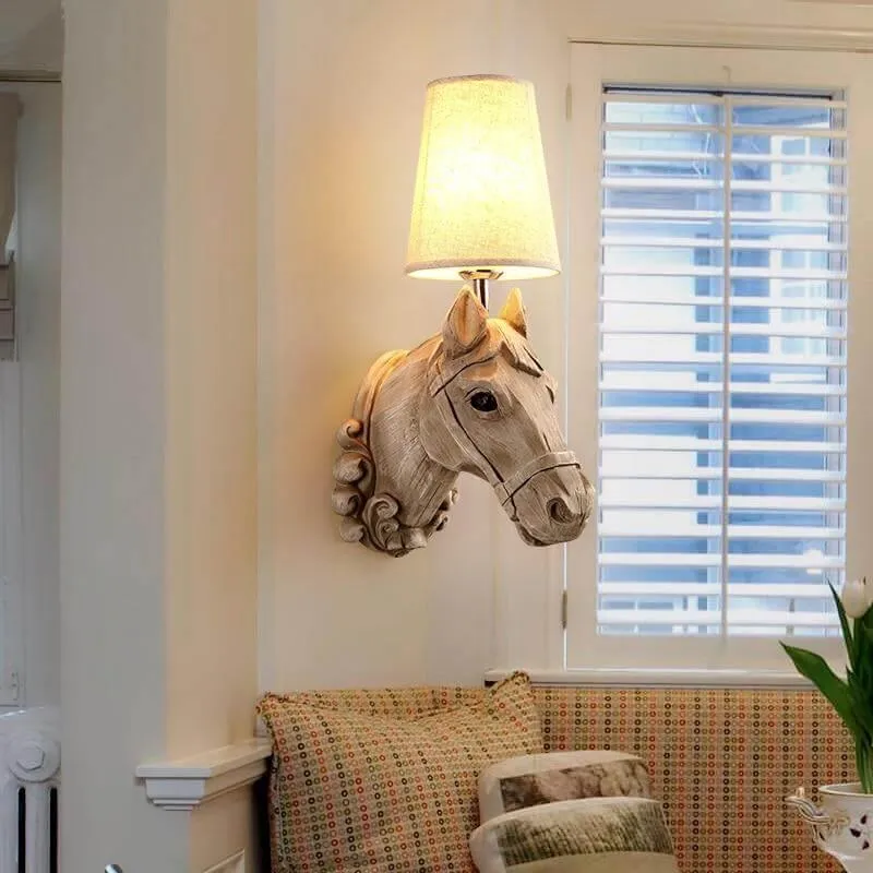 Nordic Horse Wall Lamp