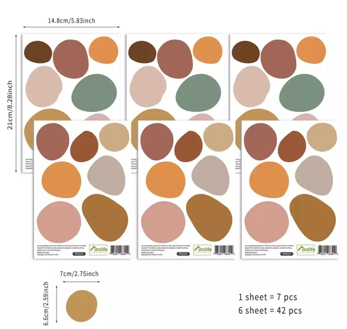 Nursery Wall Decals - Stone Dots