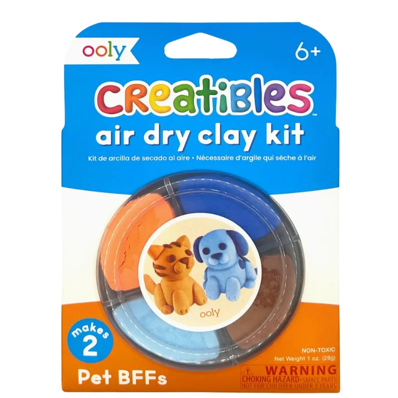 Ooly - Creatibles D.I.Y. Air-Dry Clay Kit: Pet BFFs