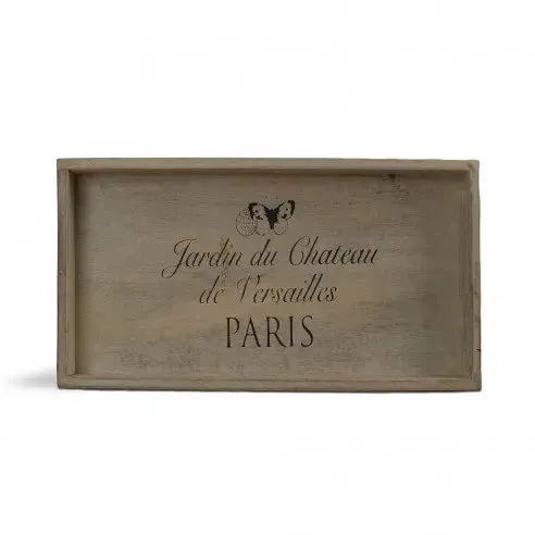 Paris White Distress Tray