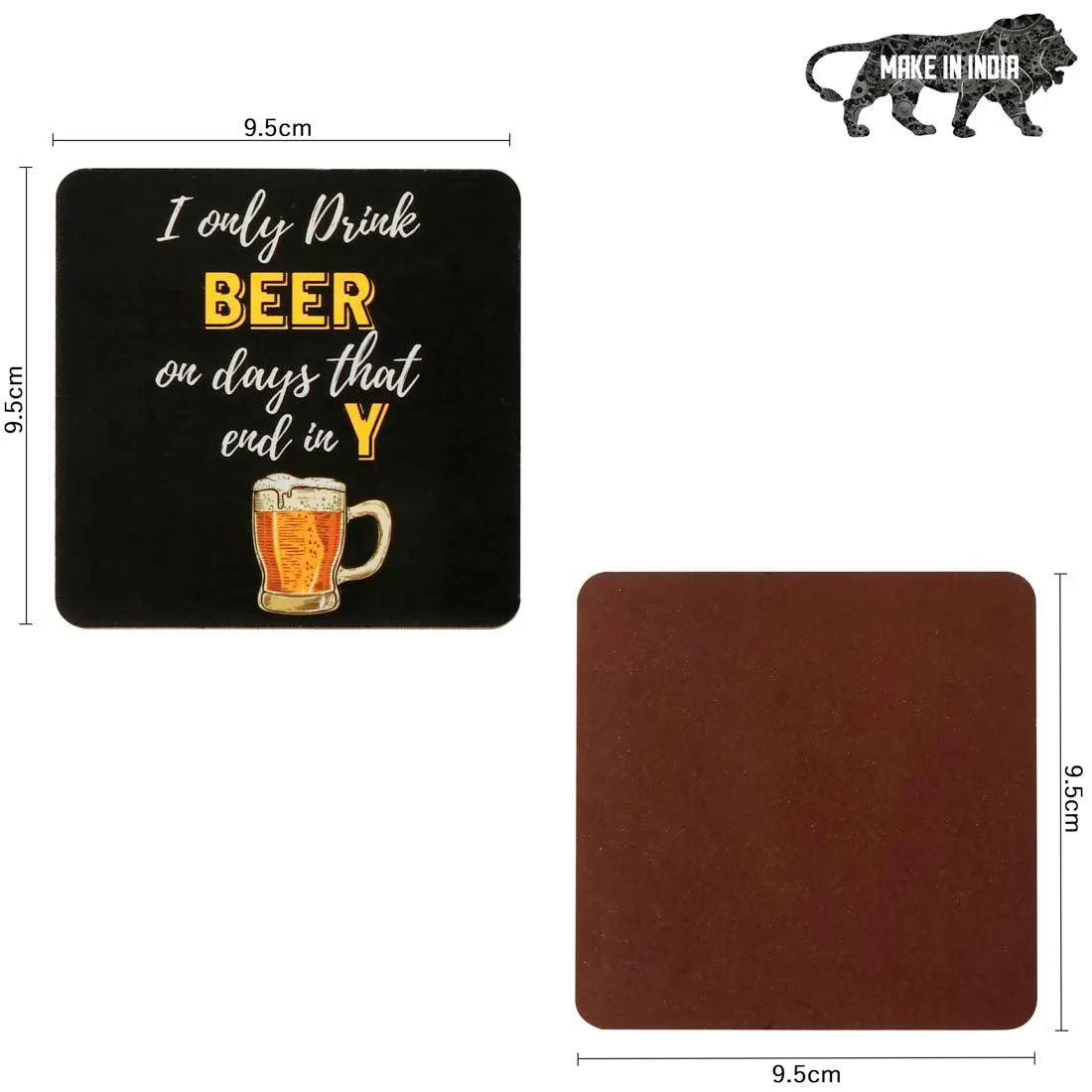 Printed Tea Coasters for Home and Dining Table ( set of 4 )