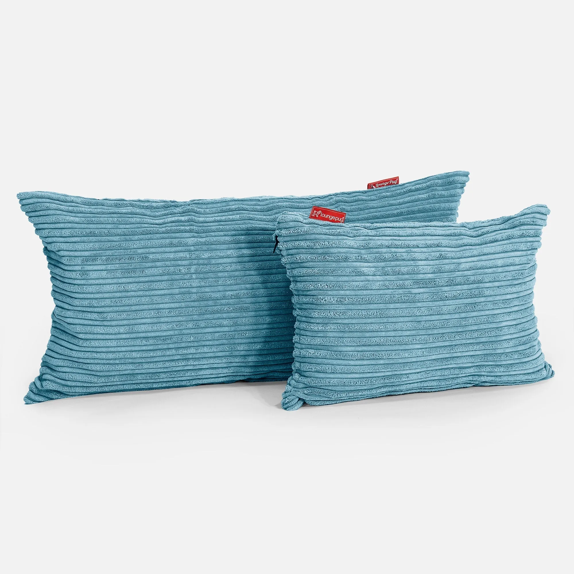 Rectangular Scatter Cushion Cover 35 x 50cm - Cord Aegean Blue