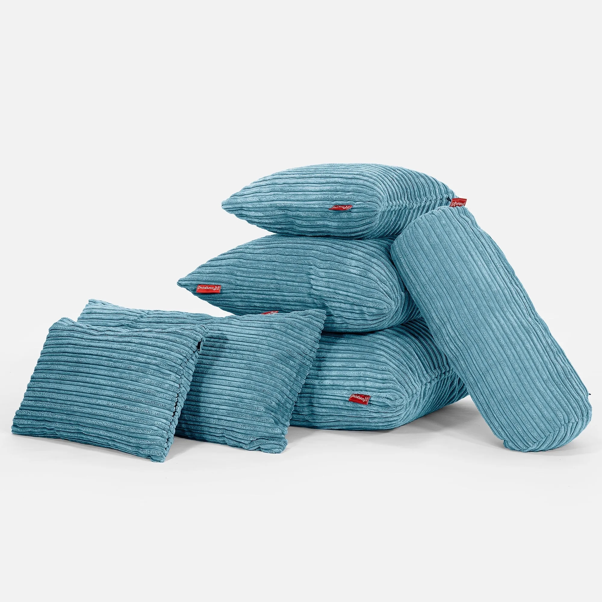 Rectangular Scatter Cushion Cover 35 x 50cm - Cord Aegean Blue