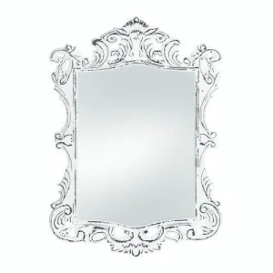 Regal White Distressed Wall Mirror (pack of 1 EA)
