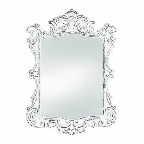 Regal White Distressed Wall Mirror (pack of 1 EA)