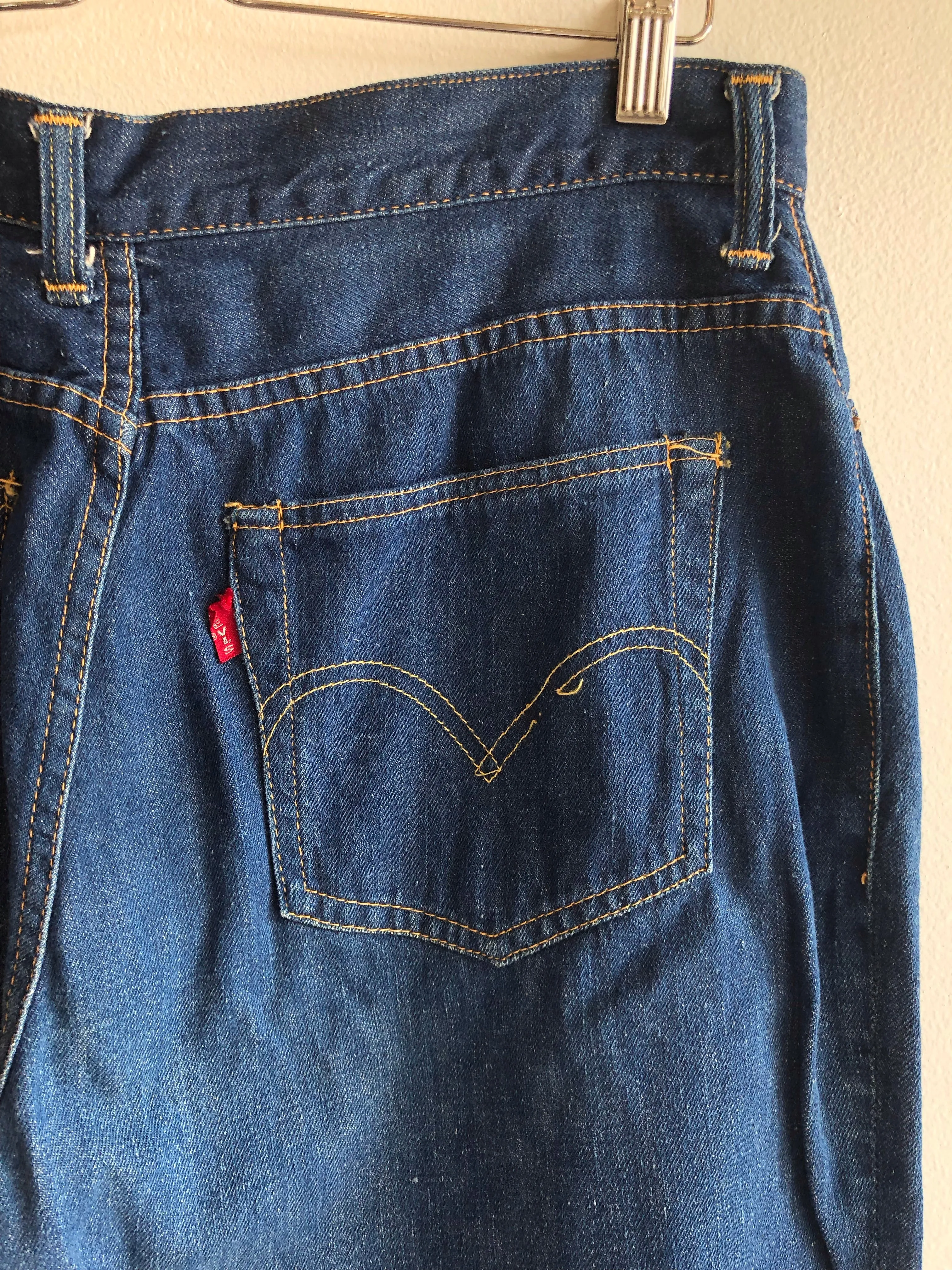 Reserve for Sarah Vintage 1950s Levis Big E 701 Hidden Rivet Denim Jeans