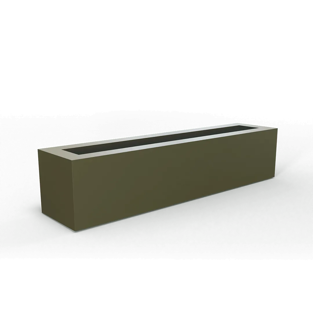 Salon Narrow Low Rectangular Planter